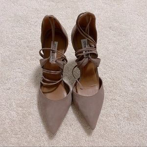 NEW Suede Stiletto Lace up Pumps 8.5